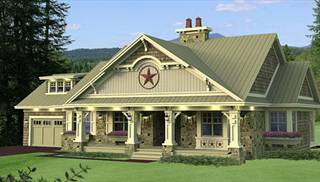 One-Story, Country House Plans by DFD House Plans